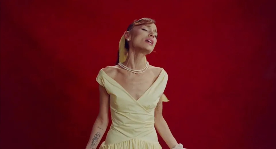 Grande (pictured above in her "Petal" music video,) has asked fans not to comment on her body in the past. BabyDoll Music