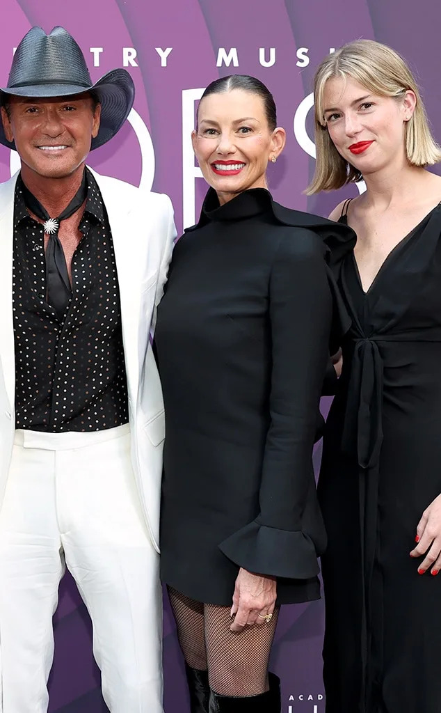 Audrey McGraw, Tim McGraw, Faith Hill and Maggie McGraw attend the 16th Annual Academy of Country Music Honors at Ryman Auditorium on August 23, 2023 in Nashville, Tennessee.