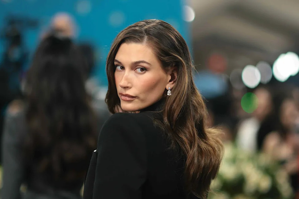 Hailey Bieber attends the 2025 Met Gala Celebrating "Superfine: Tailoring Black Style" in New York City on May 5, 2025.Credit: Getty Images