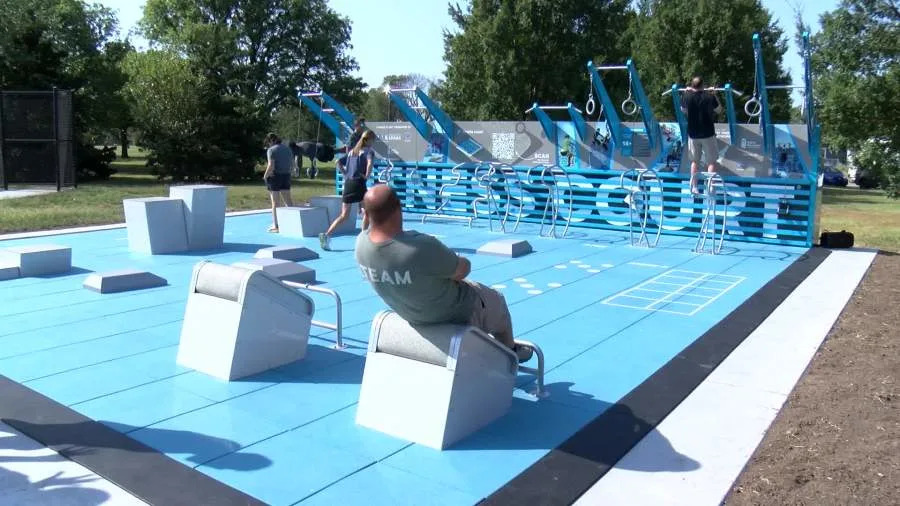 Wichita fitness court in Osage Park (KSN Photo)