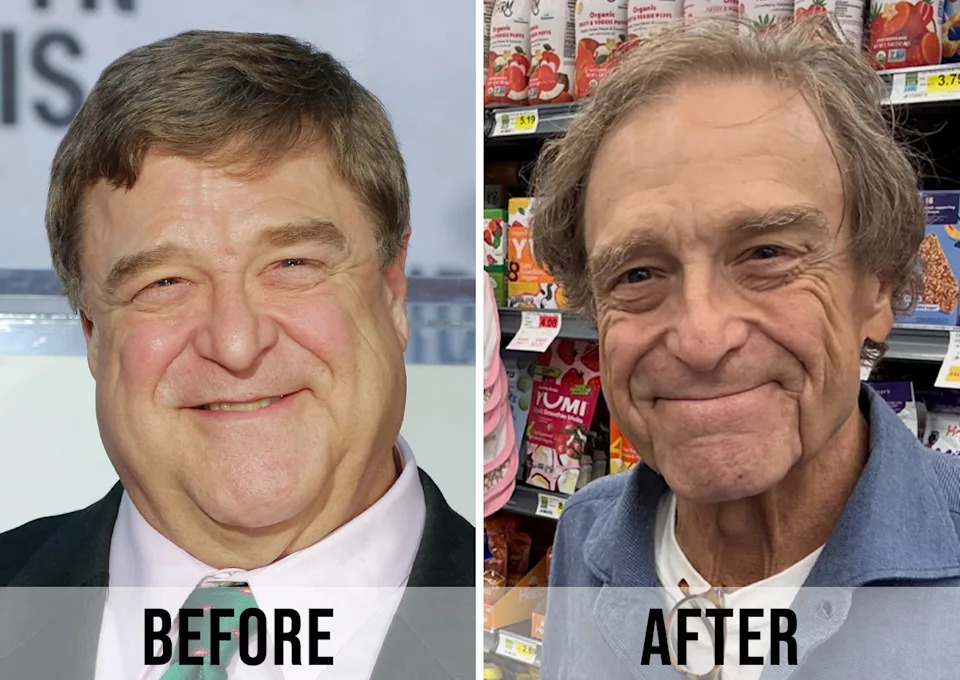 John Goodman weight loss before and after close up