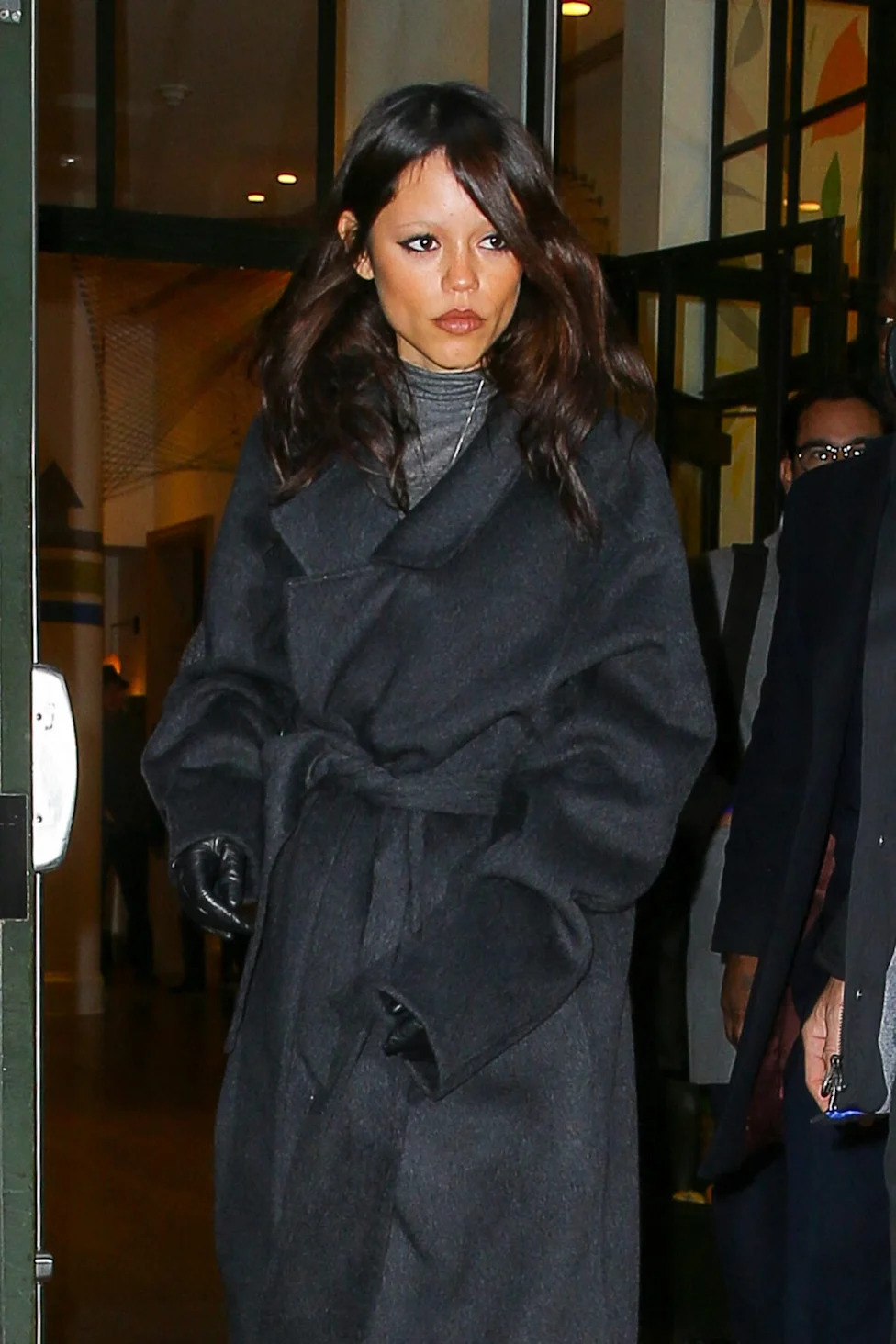 Jenna Ortega was spotted leaving her hotel in NYC on Nov 11, 2025