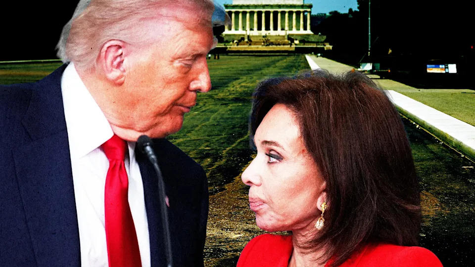 John Oliver mocked Trump's meltdown over Jeanine Pirro. / Photo Illustration by Elizabeth Brockway/The Daily Beast/Getty/Reuters