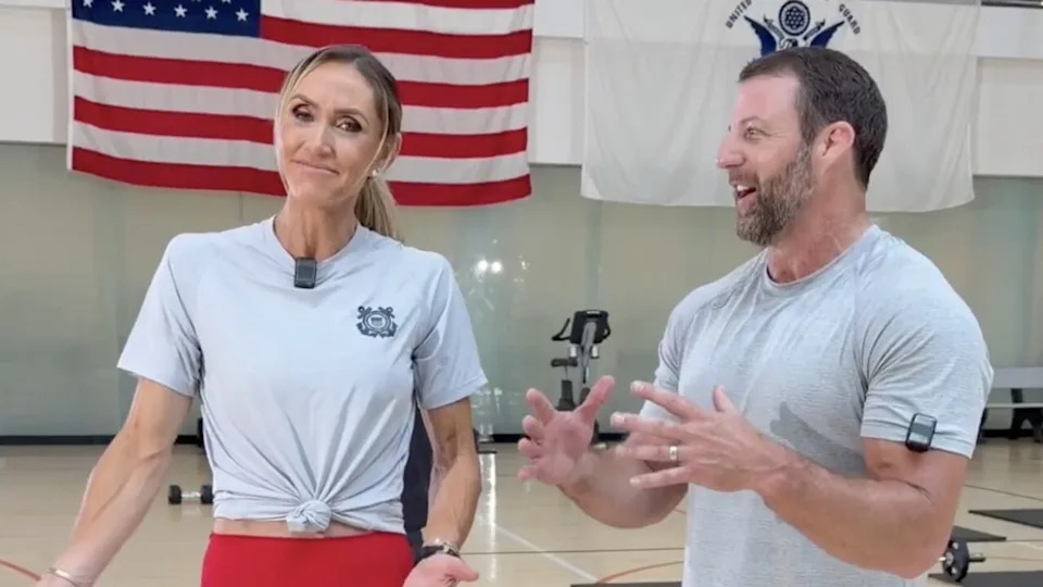 Lara Trump and Markwayne Mullin are the latest members of the president's inner circle to workout for the cameras. / X