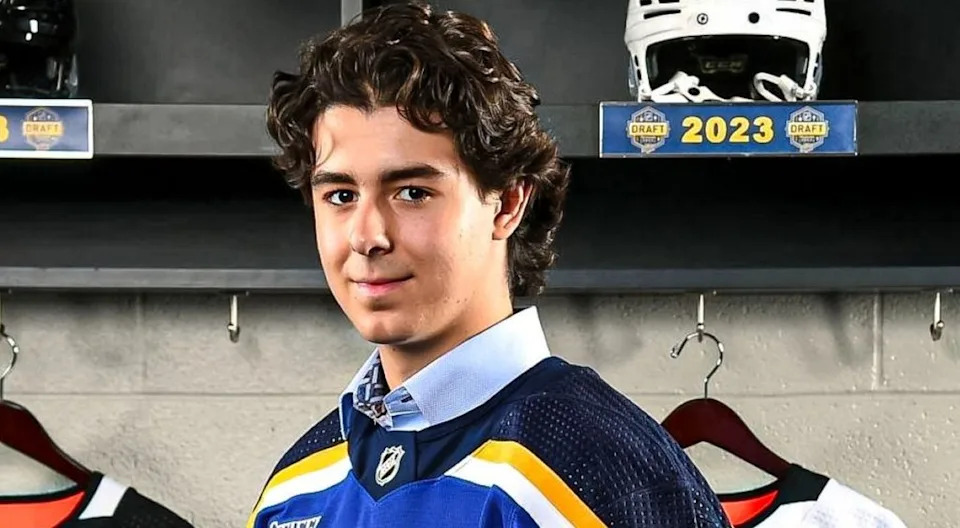 Blues drafted Matthew Mayich in the NHL (Photo Via X)