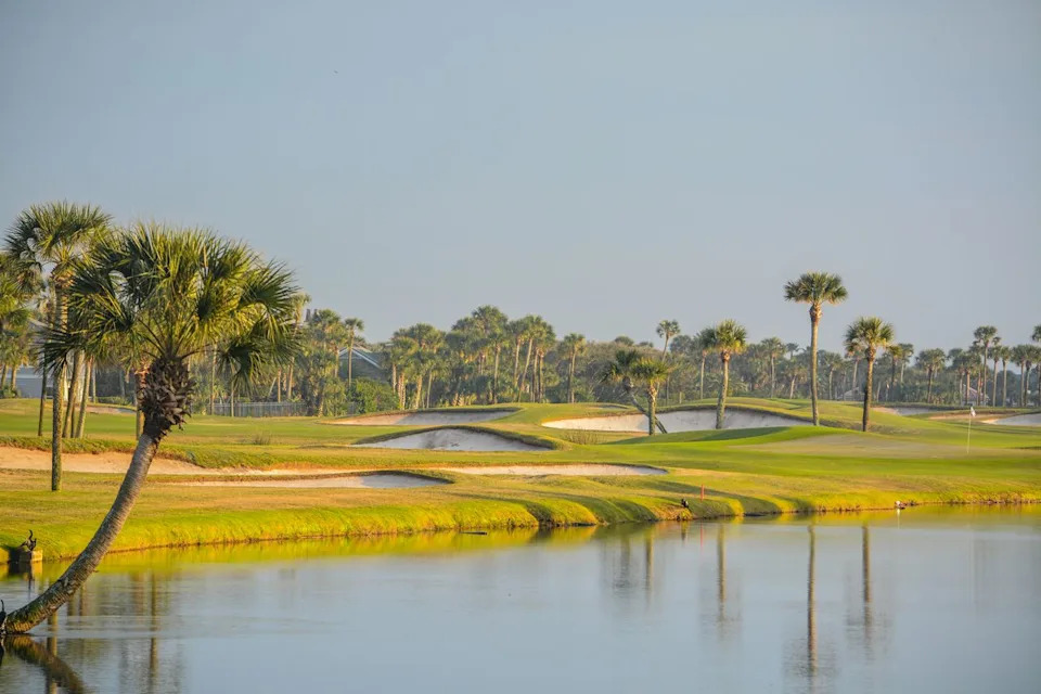 A golf course on the water in Ponte Vedra Beach, Florida.Credit: Norm/Adobe Stock