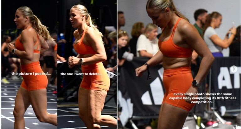Fitness instructor shares photo of her cellulite during a race, sparking vital conversation