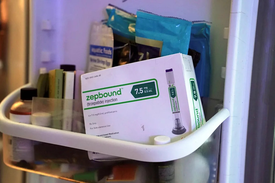 Karen Pulfer Focht/Reuters - PHOTO: A woman stores unused Zepbound, a GLP-1 weight-loss drug, in her refrigerator at her home in Memphis, Tennessee, July 30, 2026.