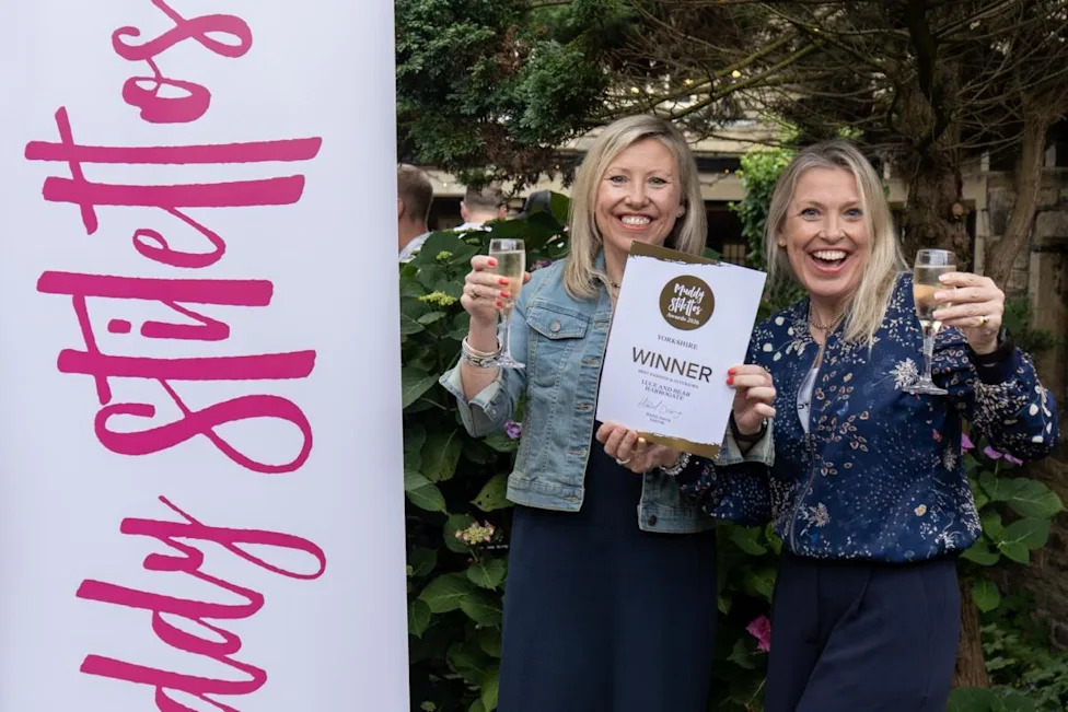 Harrogate sisters Clare and Lucy Bulmer took home the award for Best Fashion & Interiors at the 2026 Yorkshire Muddy Stilettos Awards (Image: Luce and Bear)