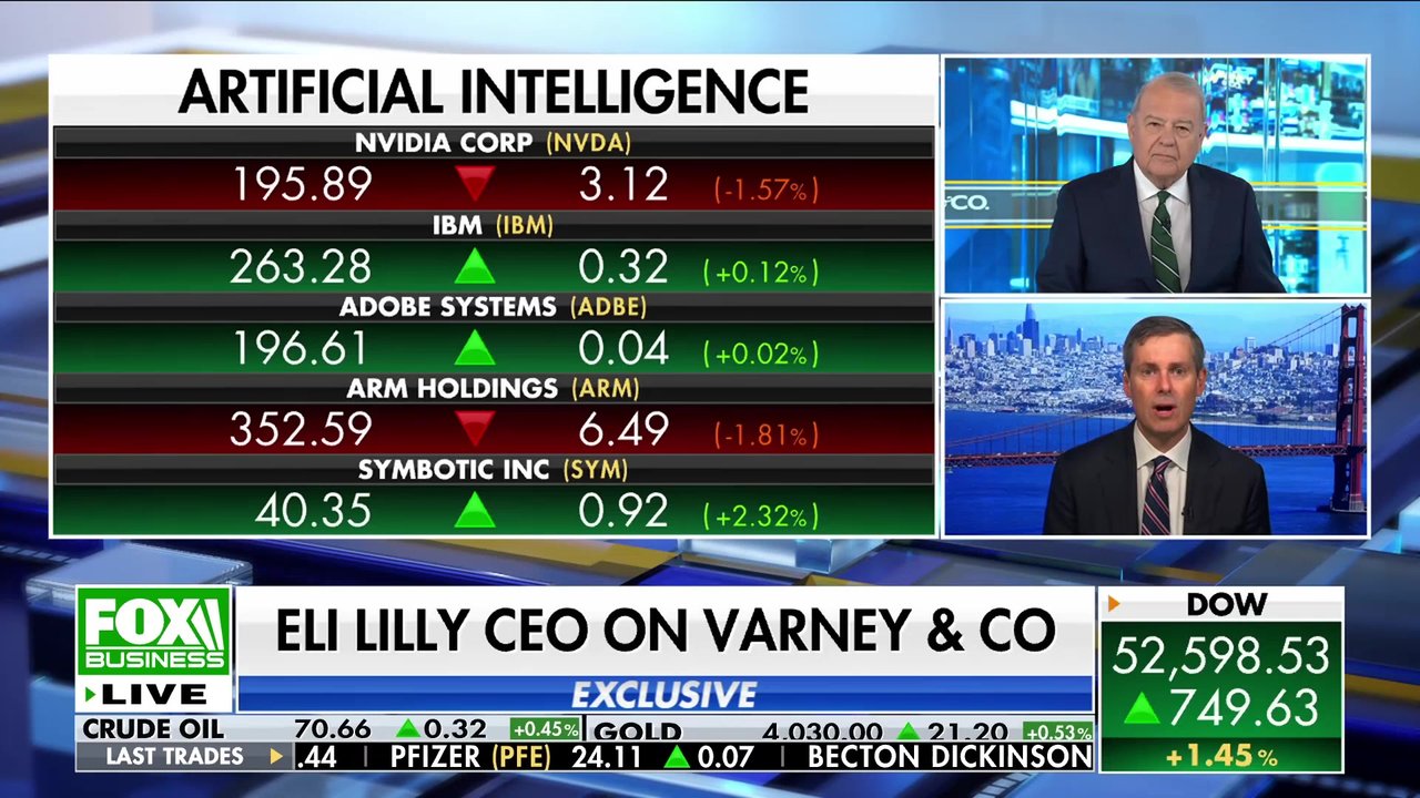 Eli Lilly CEO Dave Ricks joins 'Varney & Co.' to discuss the Trump administration's new Medicare GLP-1 Bridge Program, which will offer eligible seniors access to Lilly weight loss medications for $50 a month beginning July 1.