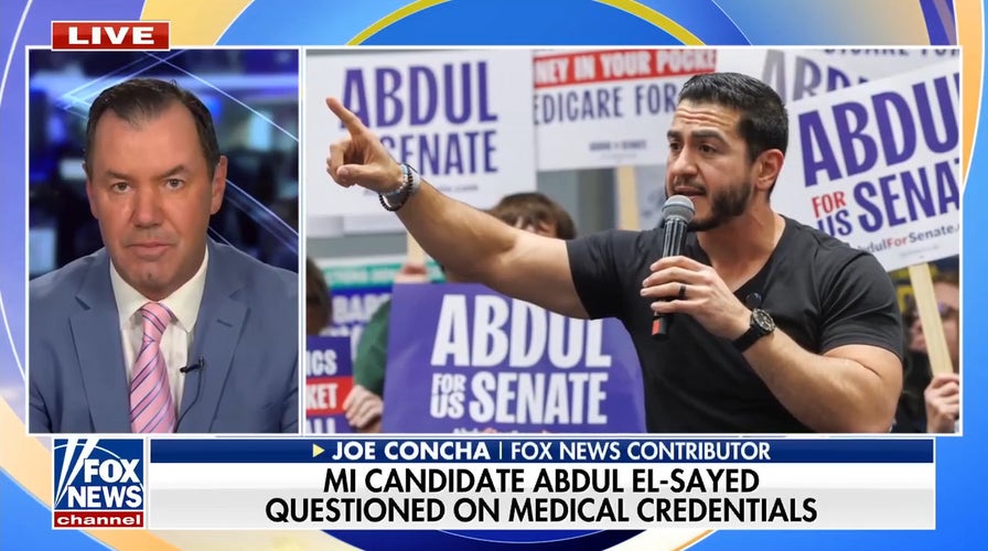 Joe Concha slams Michigan candidate Abdul El-Sayed over alleged medical credential claims