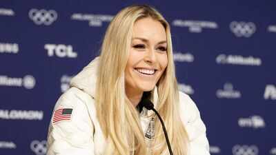 41-year-old Olympian Lindsey Vonn flaunts stunning gym look as she continues recovery
