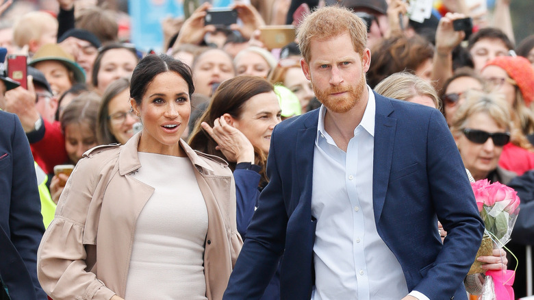 Meghan Markle and Prince Harry in New Zealand in 2018