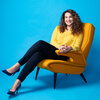 Leila Fadel, photographed for NPR, 2 May 2022, in Washington DC. Photo by Mike Morgan for NPR.