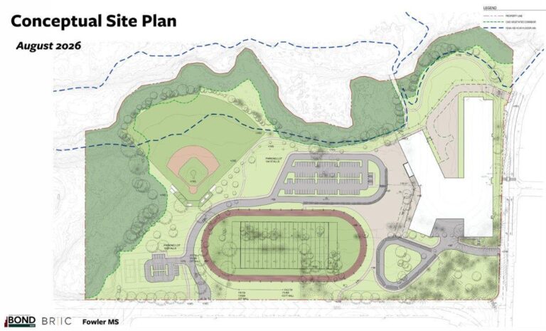 Revised Fowler Middle School plans call for taking down old gym, saving baseball field