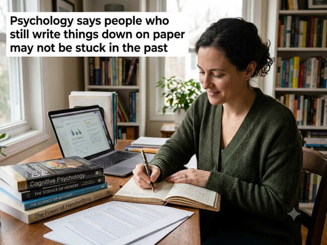 Psychology says people who still write things down on paper may not be stuck in the past