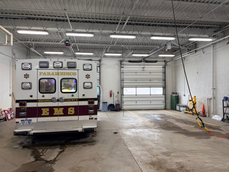 First responders conducting exercise at Haymarsh State Game Area