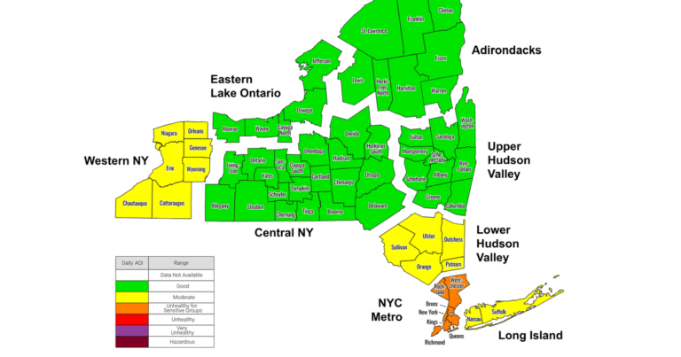 NYC under Level Orange air quality alert through Saturday night NYC under Level Orange air quality alert through Saturday night