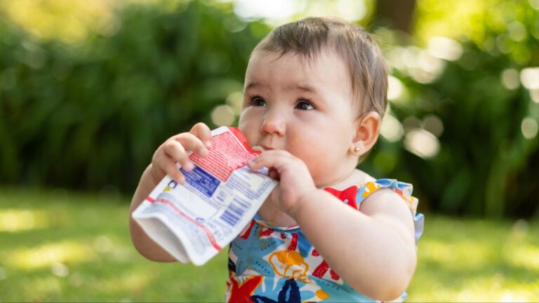 Baby food pouches may not provide the nutrition babies need