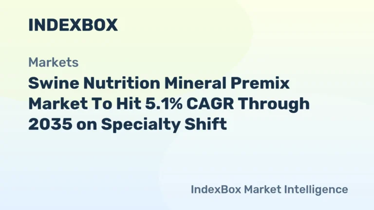 Swine Nutrition Mineral Premix Market 5.1% CAGR to 2035 on Specialty Demand - News and Statistics