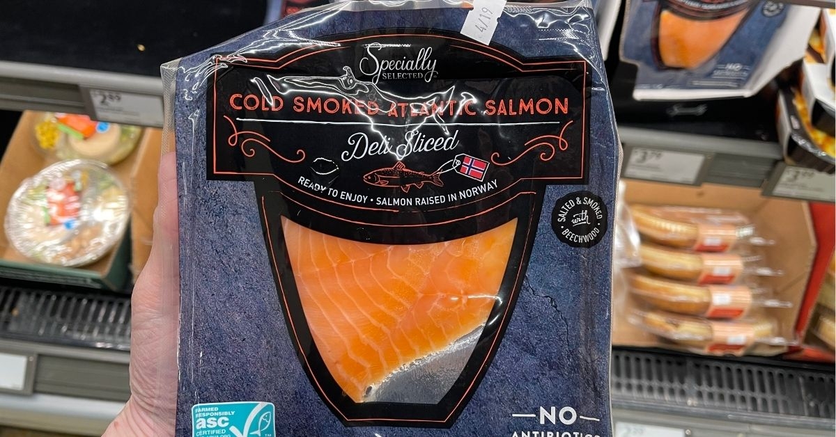 Specially selected smoked salmon