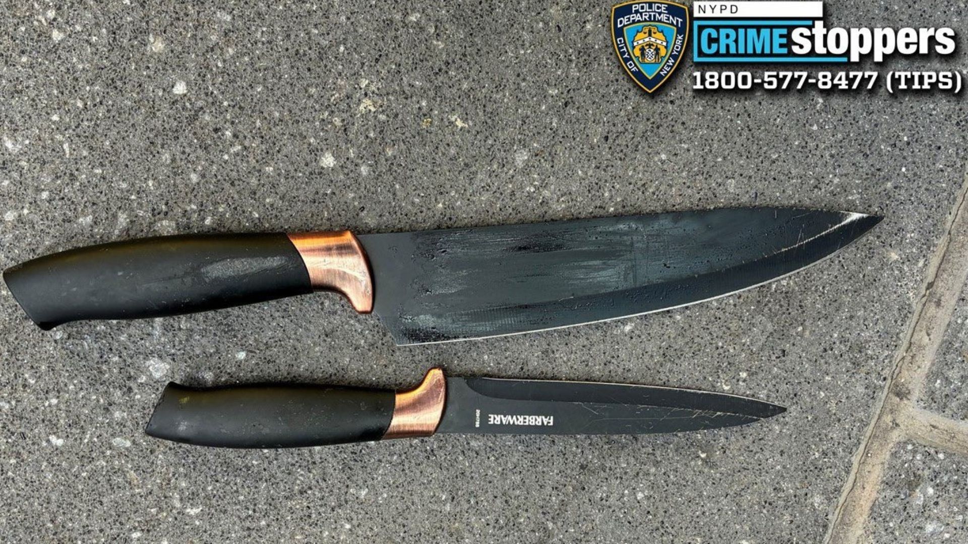 times square stabbing knives