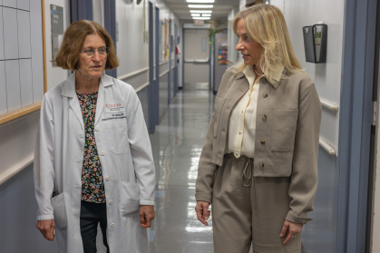 Jodi Streich, director of mental health services, and Iris Udasin, medical director, at The World Trade Center Health Program Clinical Center of Excellence at Rutgers.