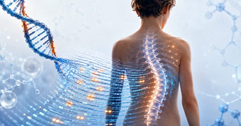 Study narrows list of genetic suspects behind scoliosis Study narrows list of genetic suspects behind scoliosis