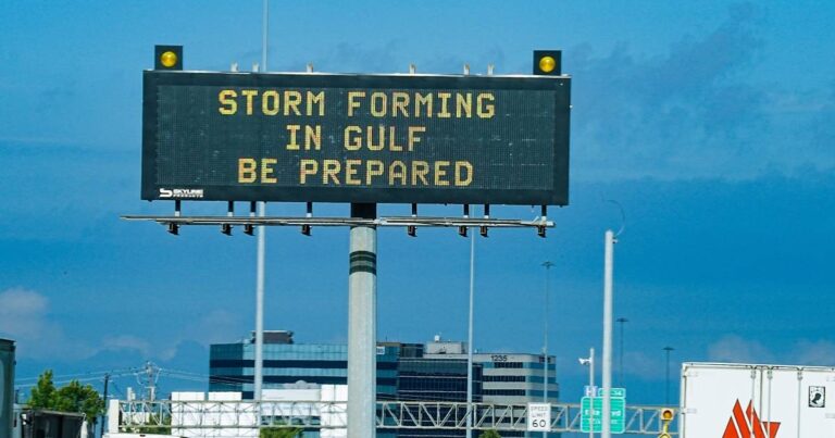 Tropical depression unleashes heavy rain in parts of Texas, knocking out power to thousands